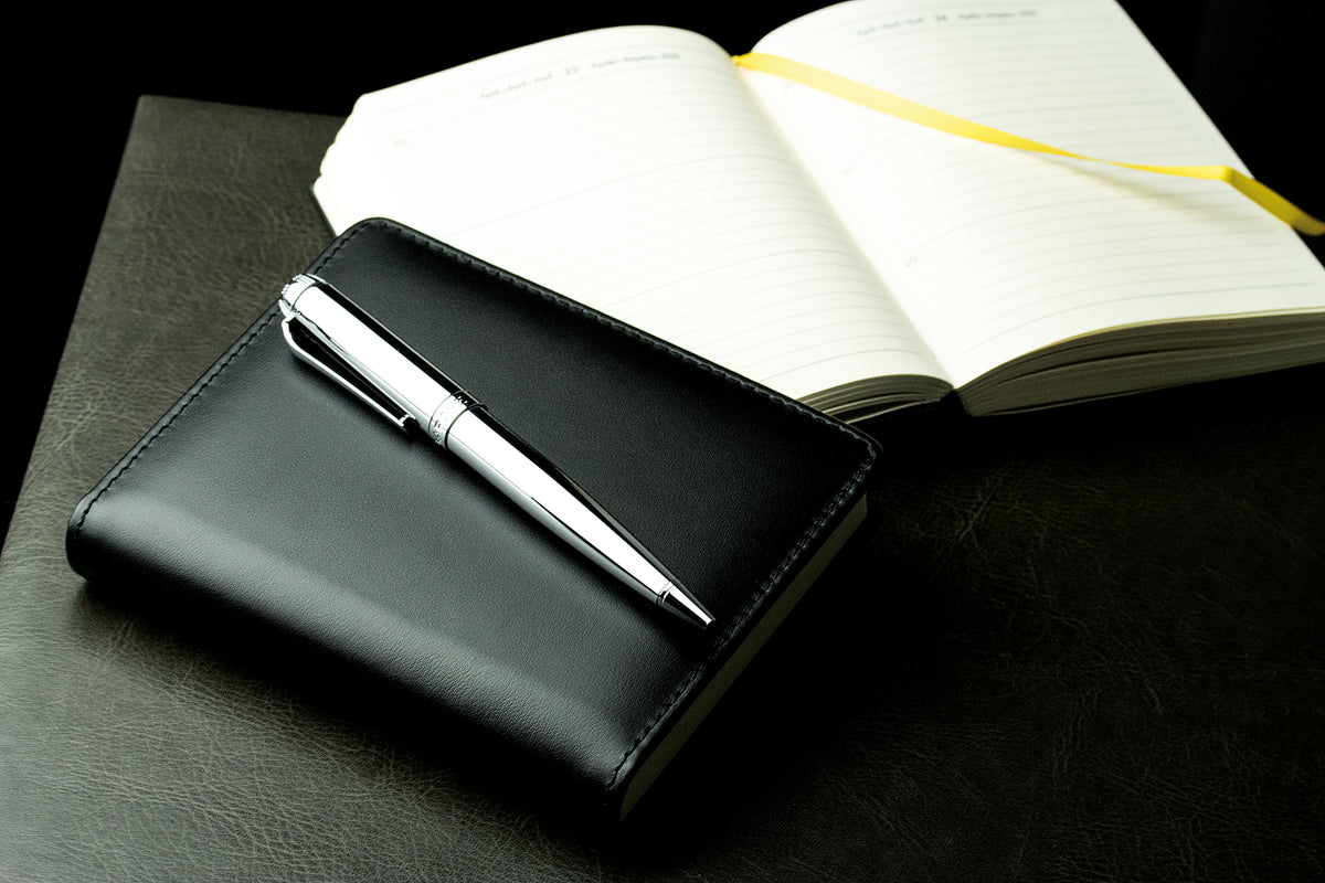 3-Jahres-Buchkalender DIN A6+ | Echtleder | BOXCALF