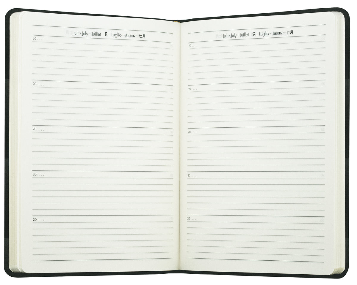 5-Jahres-Buchkalender DIN A5 | Echtleder | BOXCALF