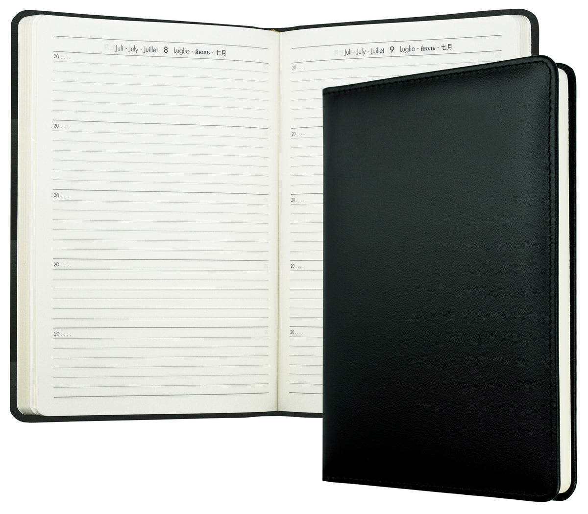 5-Jahres-Buchkalender DIN A5 | Echtleder | BOXCALF