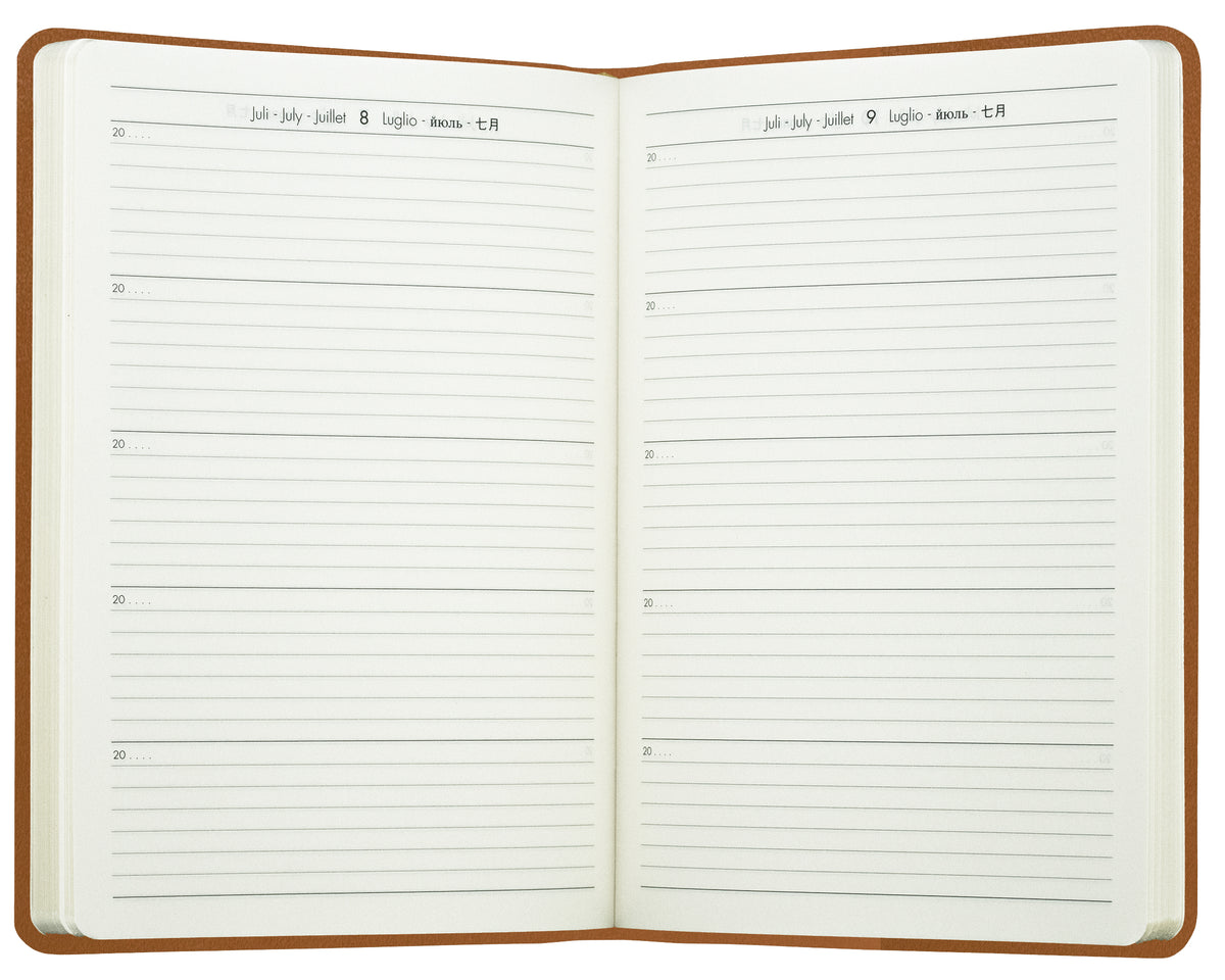 5-Jahres-Buchkalender DIN A5 | Echtleder | BOXCALF