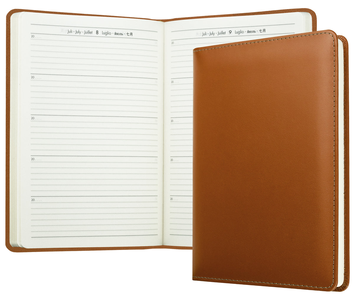 5-Jahres-Buchkalender DIN A5 | Echtleder | BOXCALF