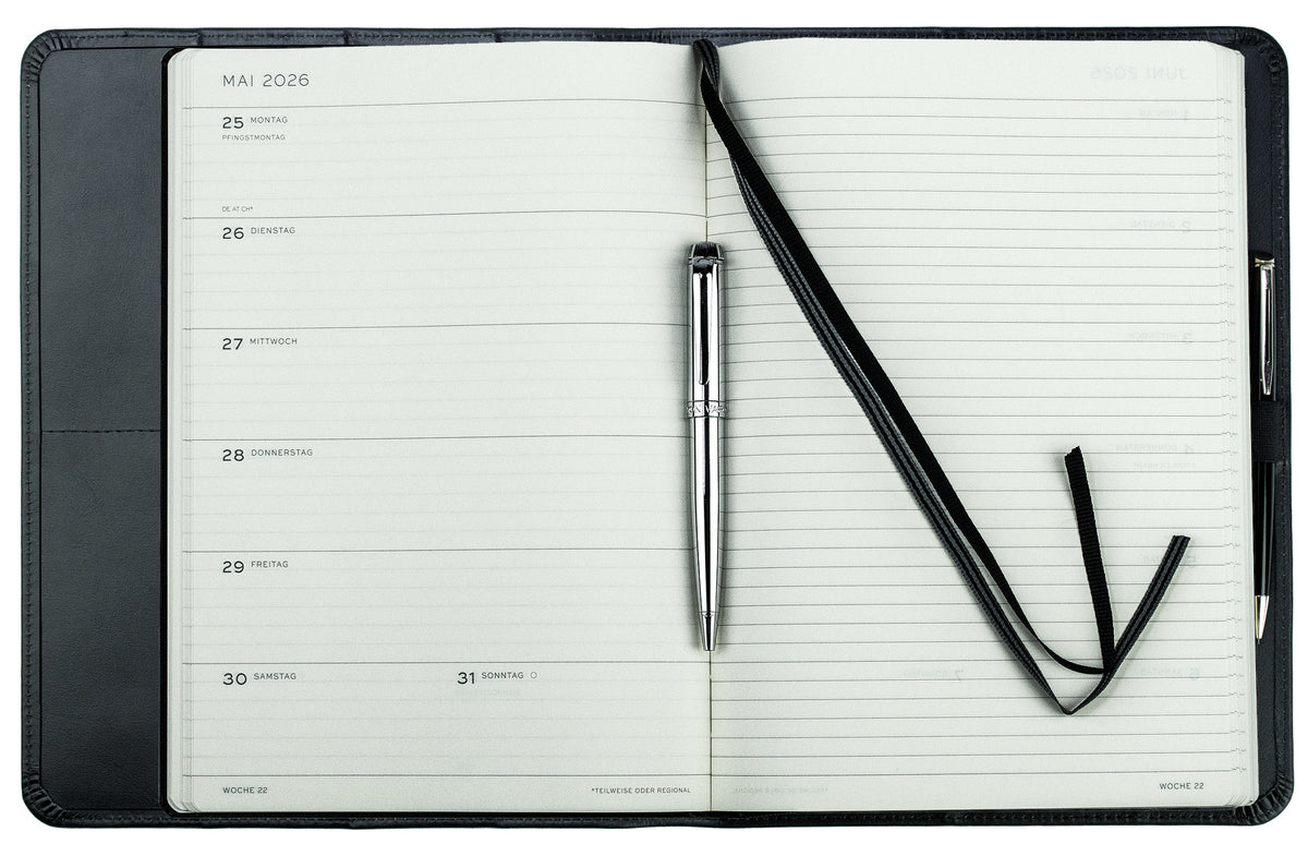Buchkalender DIN B5+ | Echtleder | BOXCALF