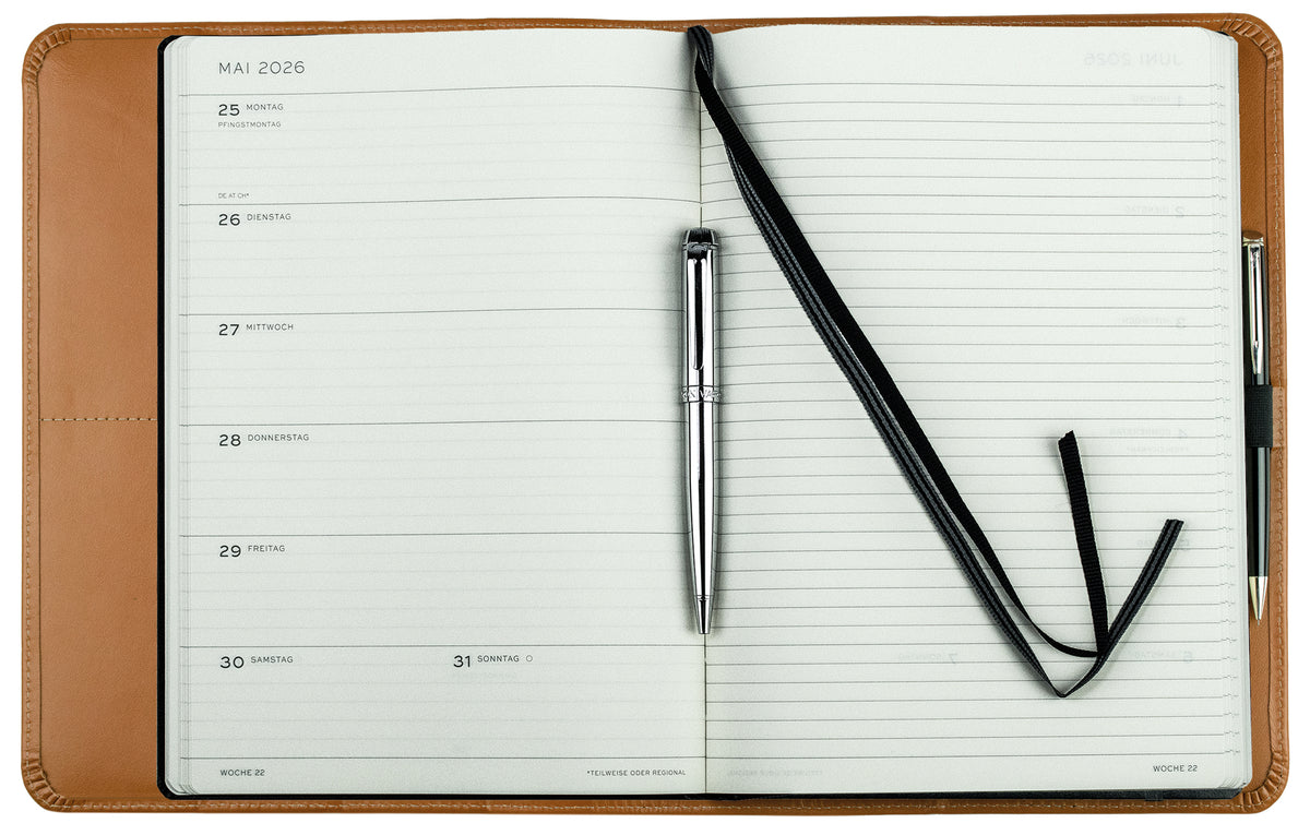 Buchkalender DIN B5+ | Echtleder | BOXCALF
