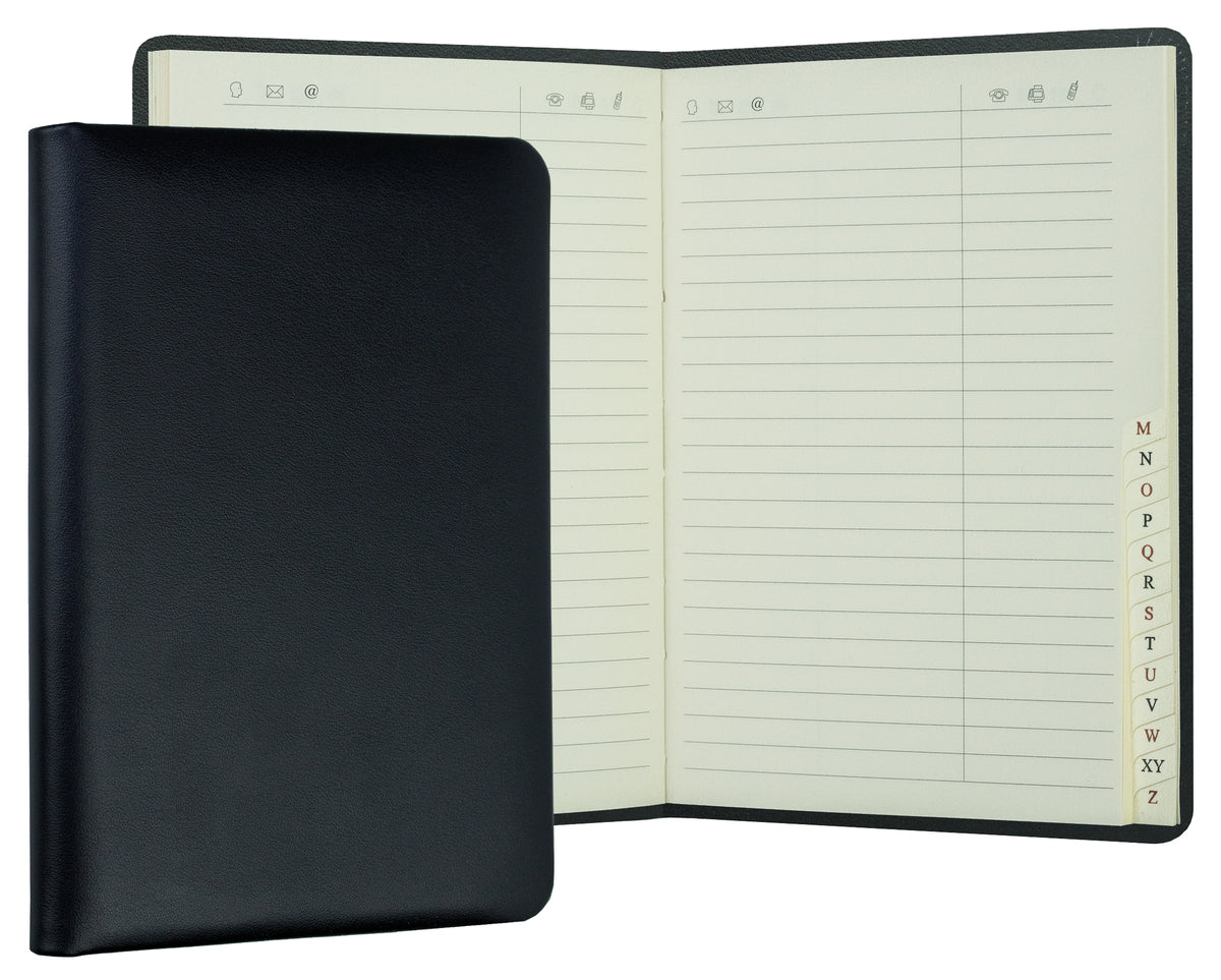Adressbuch DIN A6+ (gebunden) | Echtleder | BOXCALF