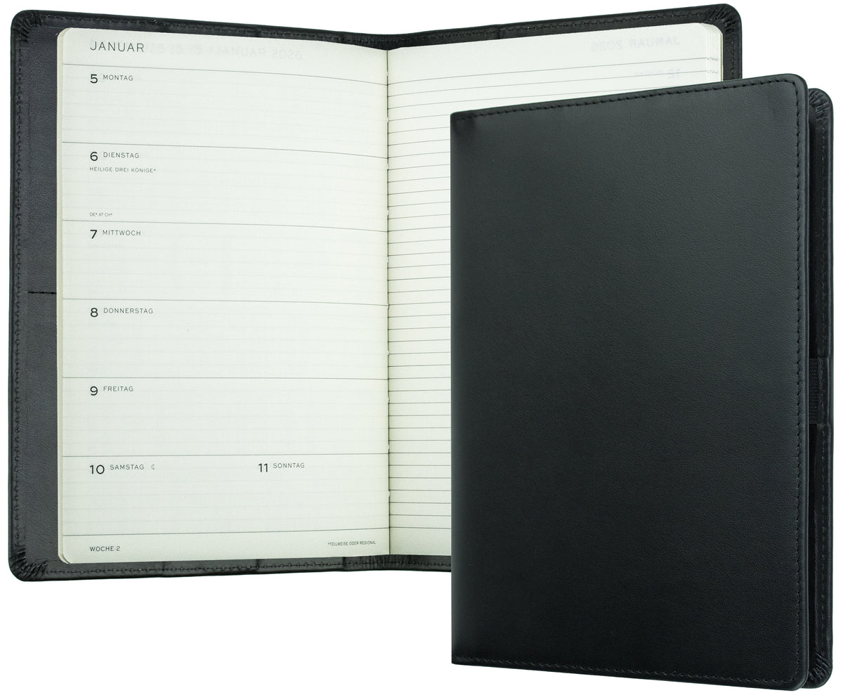 Buchkalender DIN A5 | Echtleder | BOXCALF