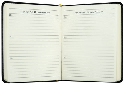 3-Jahres-Buchkalender DIN A6+ | Echtleder | SOFTGRAIN