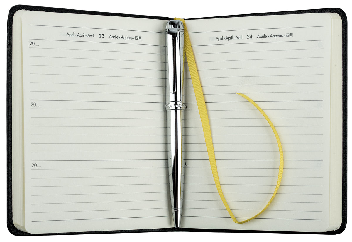 3-Jahres-Buchkalender DIN A6+ | Echtleder | SOFTGRAIN
