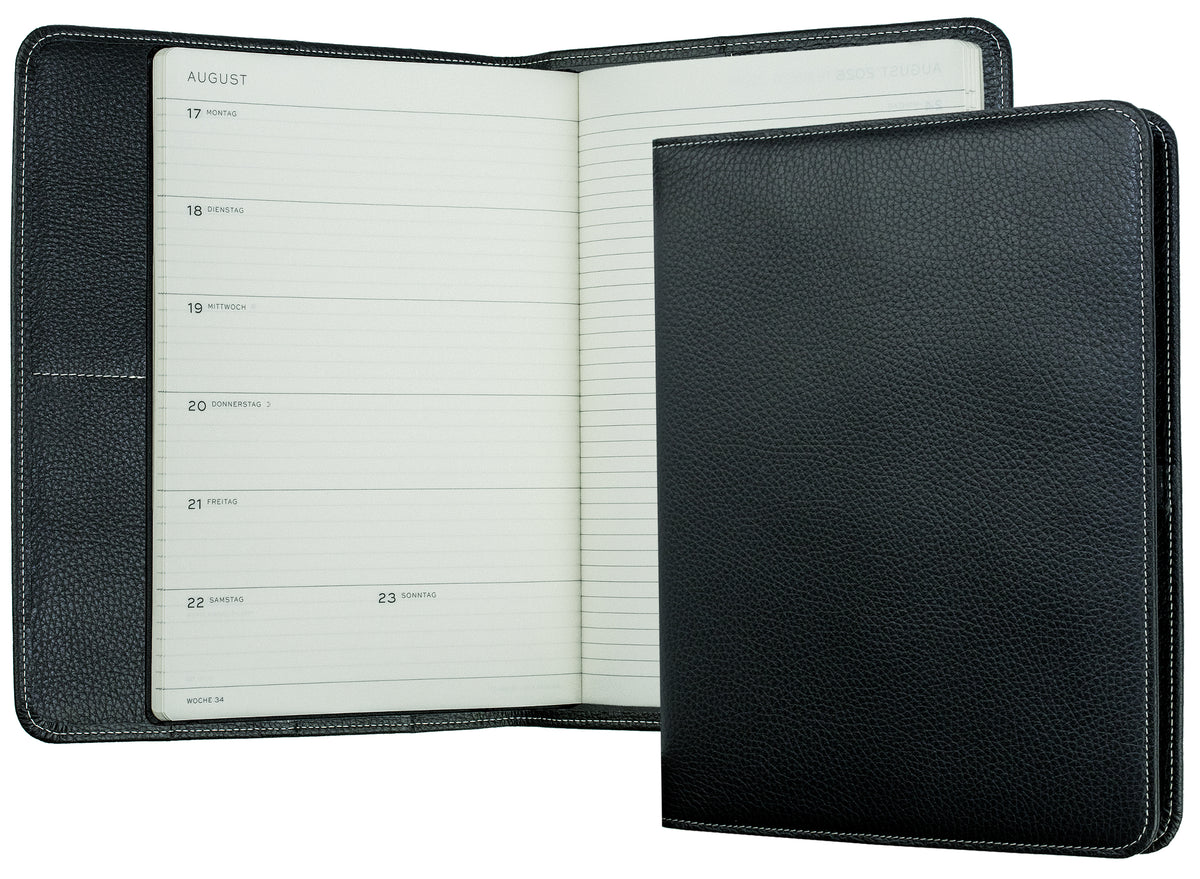Buchkalender DIN B5+ | Echtleder | SOFTGRAIN
