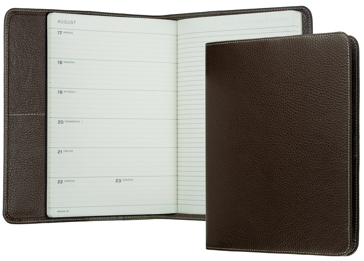 Buchkalender DIN B5+ | Echtleder | SOFTGRAIN