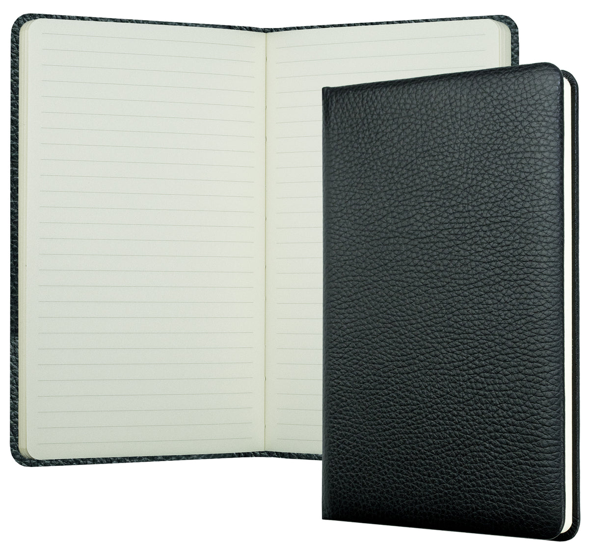 Notizbuch DIN A5 schmal (gebunden) | Echtleder | SOFTGRAIN