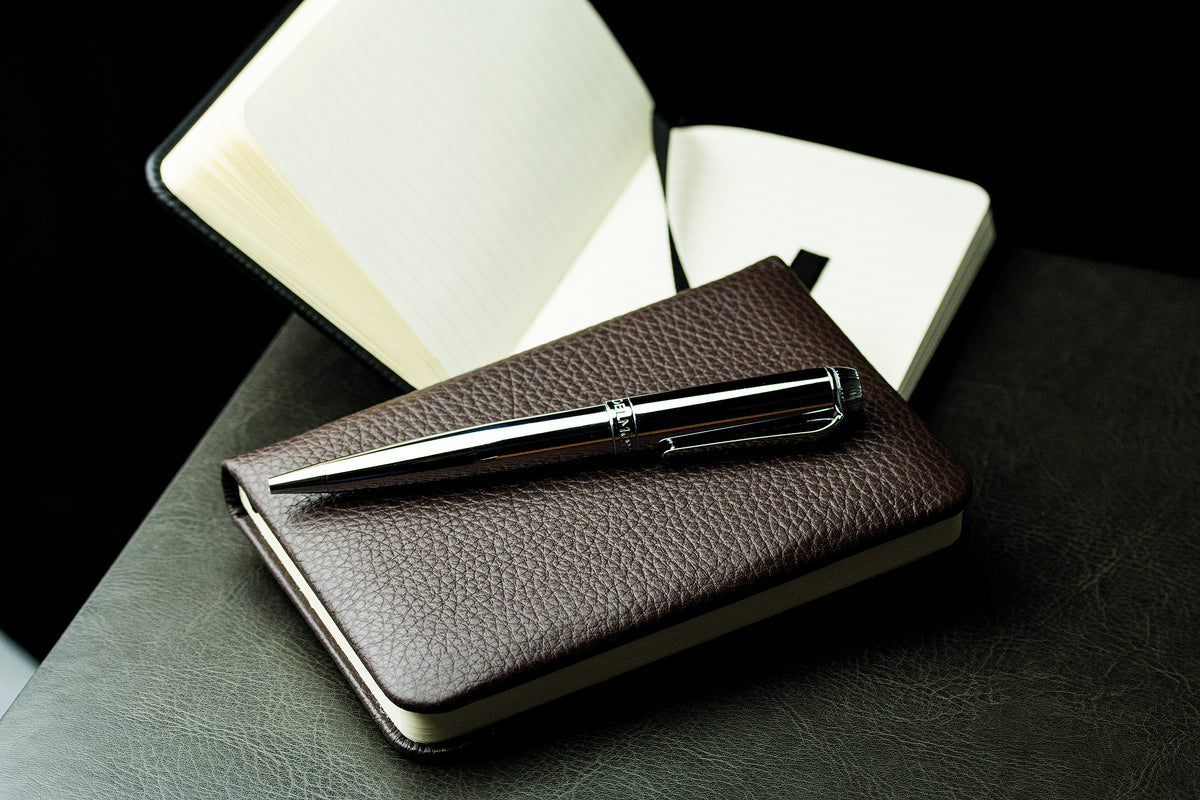 Notizbuch Pocket Format (gebunden) | Echtleder | SOFTGRAIN