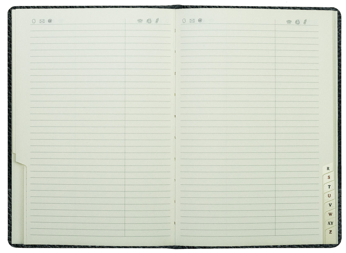 Adressbuch DIN A5 (gebunden) | Echtleder | SOFTGRAIN