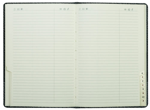 Adressbuch DIN A5 (gebunden) | Echtleder | SOFTGRAIN