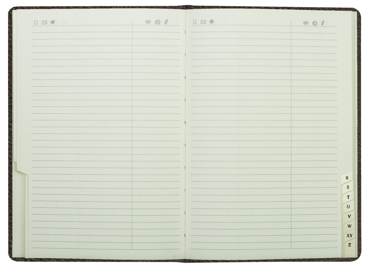 Adressbuch DIN A5 (gebunden) | Echtleder | SOFTGRAIN