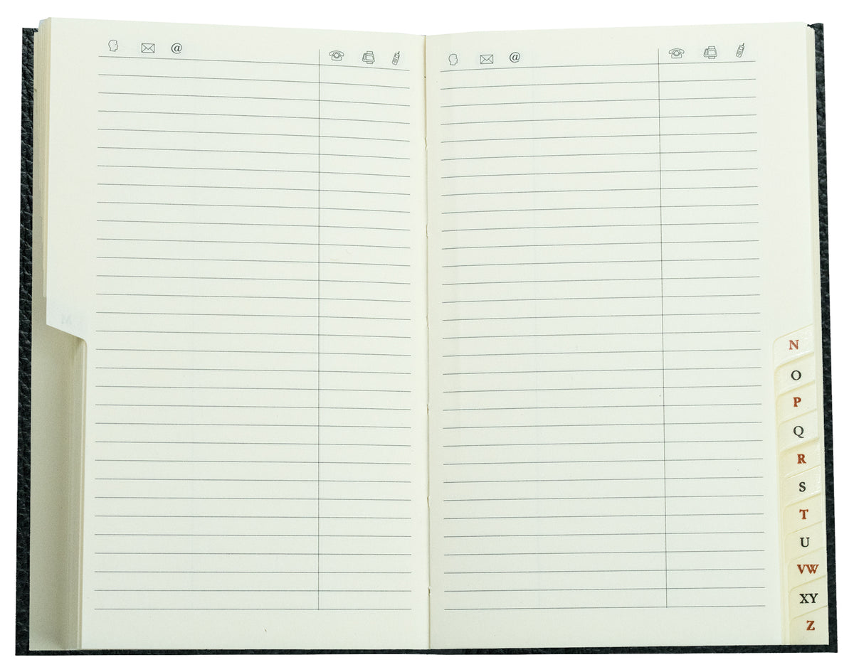 Adressbuch Pocket Format (gebunden) | Echtleder | SOFTGRAIN