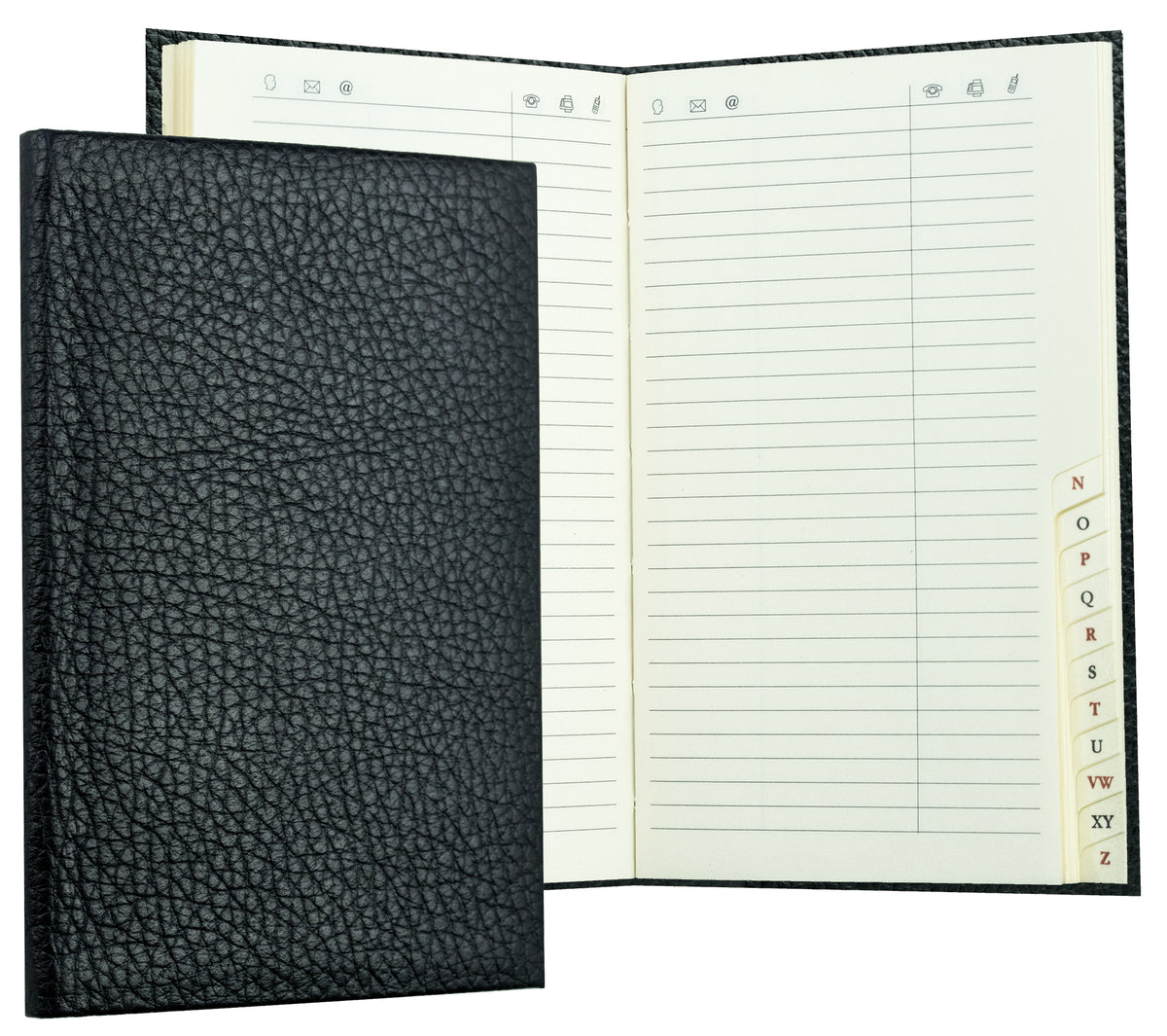 Adressbuch Pocket Format (gebunden) | Echtleder | SOFTGRAIN