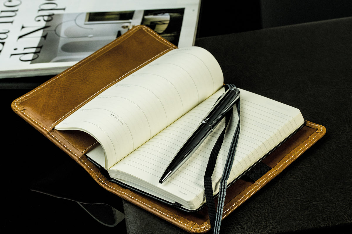Buchkalender DIN A6 | Echtleder | VINTAGE