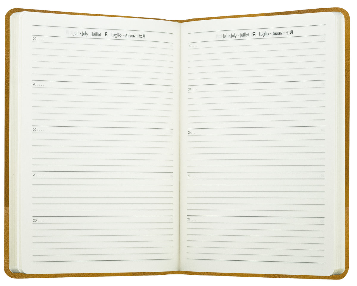 5-Jahres-Buchkalender DIN A5 | Echtleder | VINTAGE