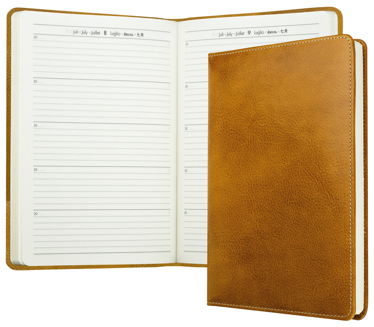 5-Jahres-Buchkalender DIN A5 | Echtleder | VINTAGE