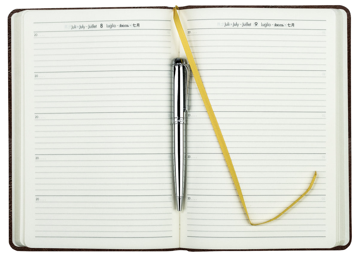 5-Jahres-Buchkalender DIN A5 | Echtleder | VINTAGE