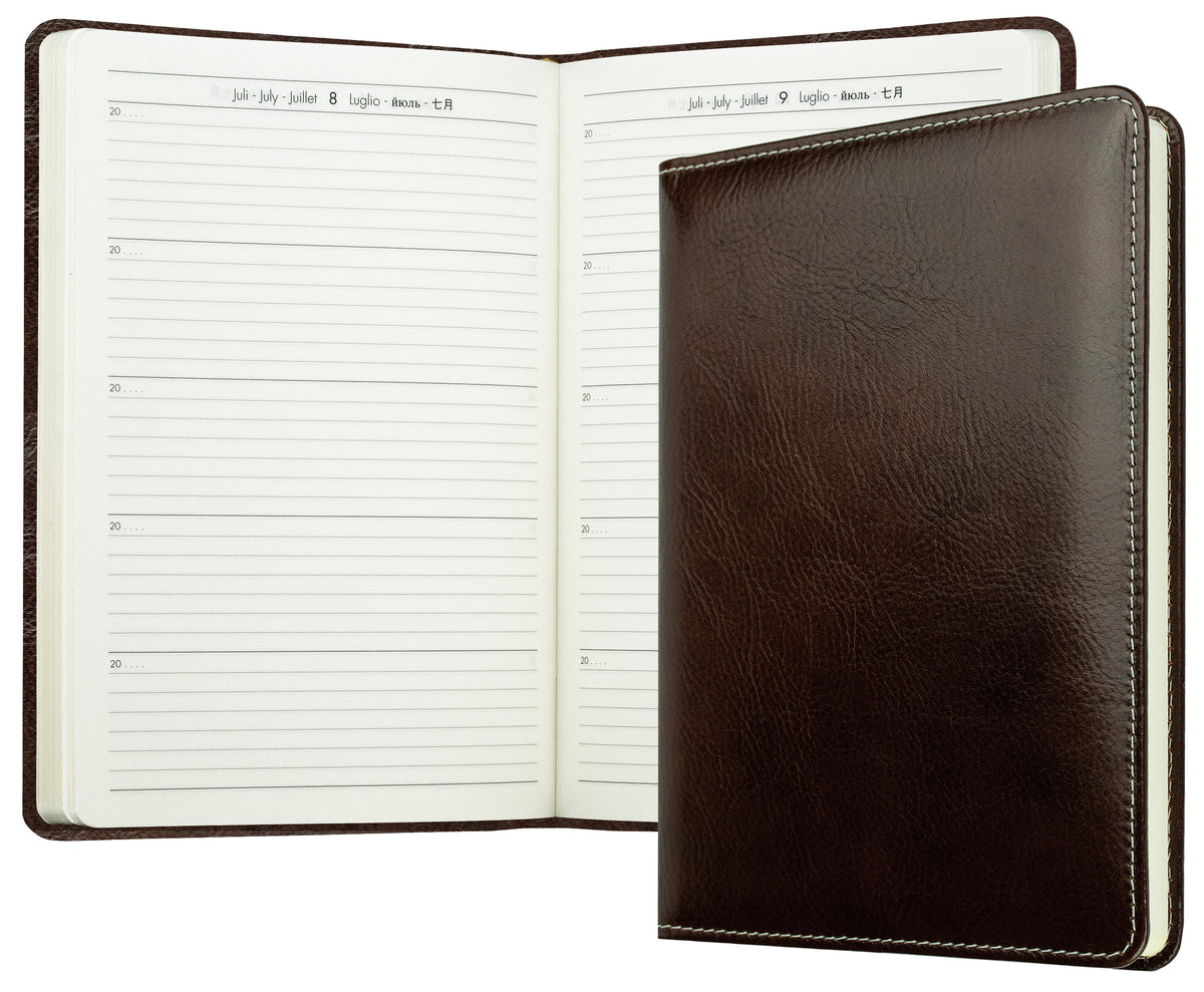 5-Jahres-Buchkalender DIN A5 | Echtleder | VINTAGE