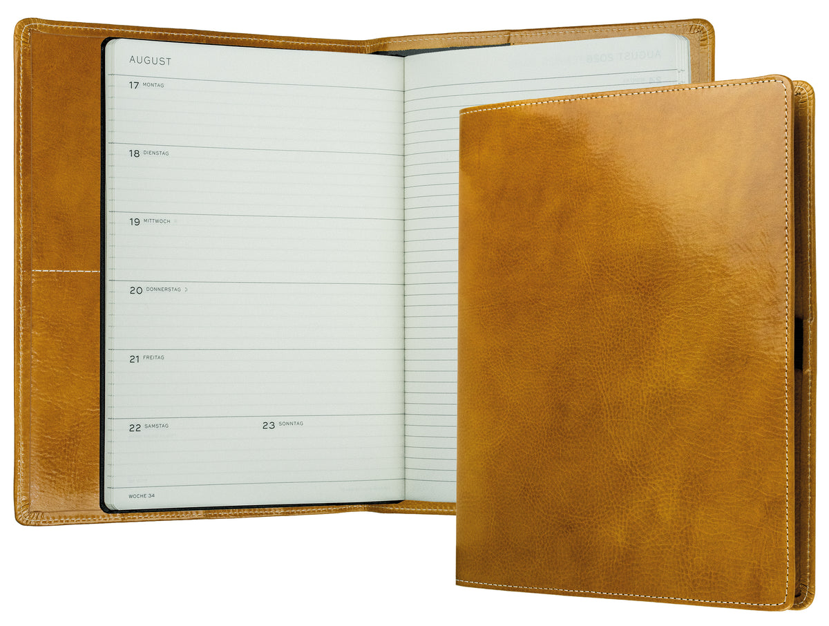 Buchkalender DIN B5+ | Echtleder | VINTAGE