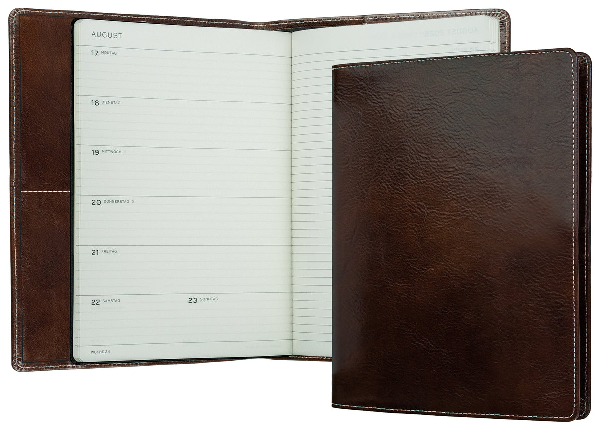 Buchkalender DIN B5+ | Echtleder | VINTAGE