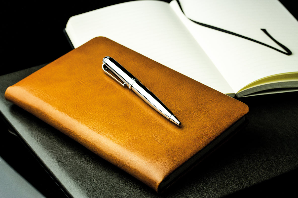 Notizbuch DIN A5 schmal (gebunden) | Echtleder | VINTAGE