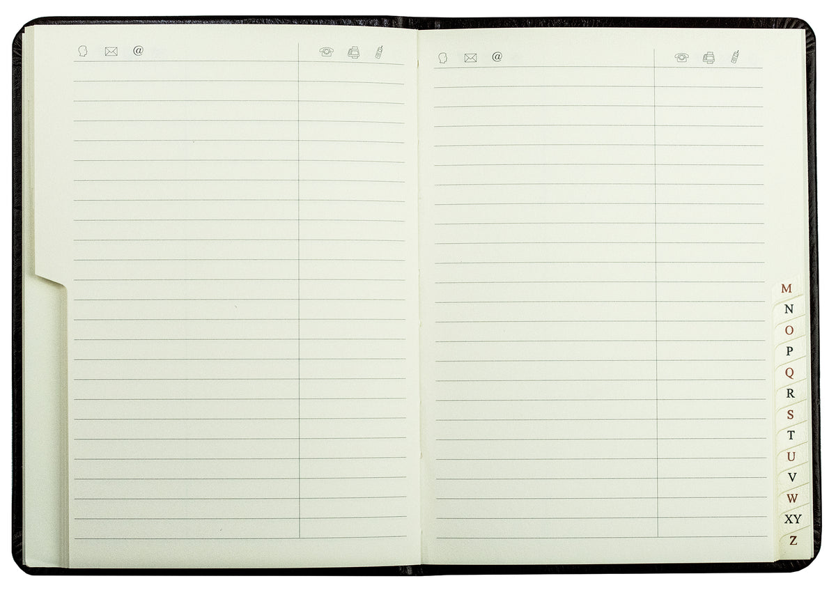 Adressbuch DIN A6+ (gebunden) | Echtleder | VINTAGE