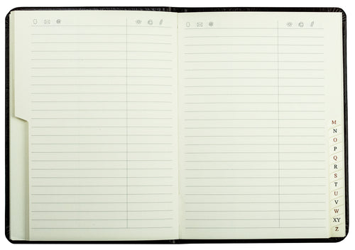 Adressbuch DIN A6+ (gebunden) | Echtleder | VINTAGE