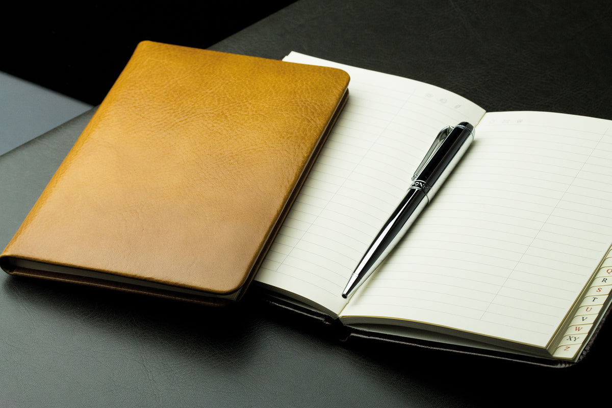 Adressbuch DIN A6+ (gebunden) | Echtleder | VINTAGE