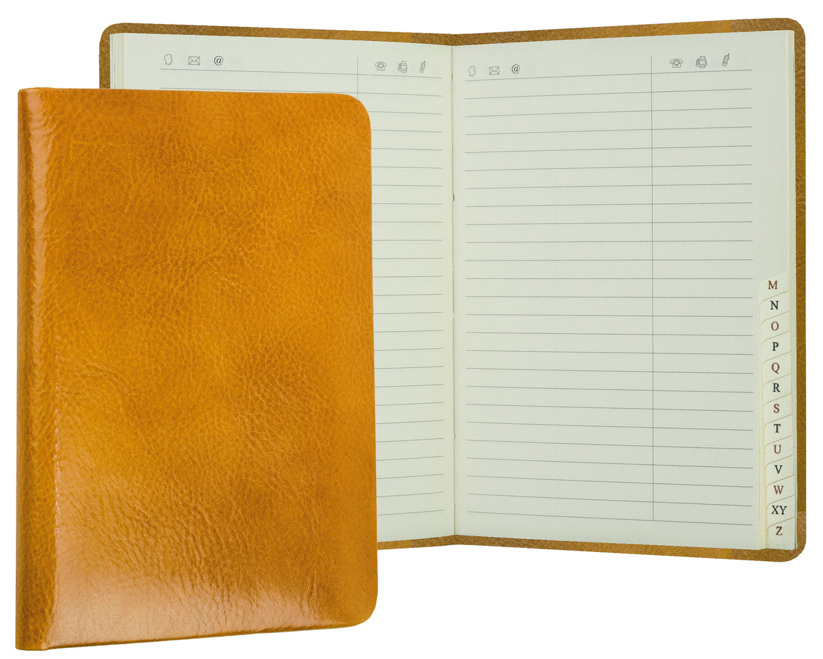 Adressbuch DIN A6+ (gebunden) | Echtleder | VINTAGE