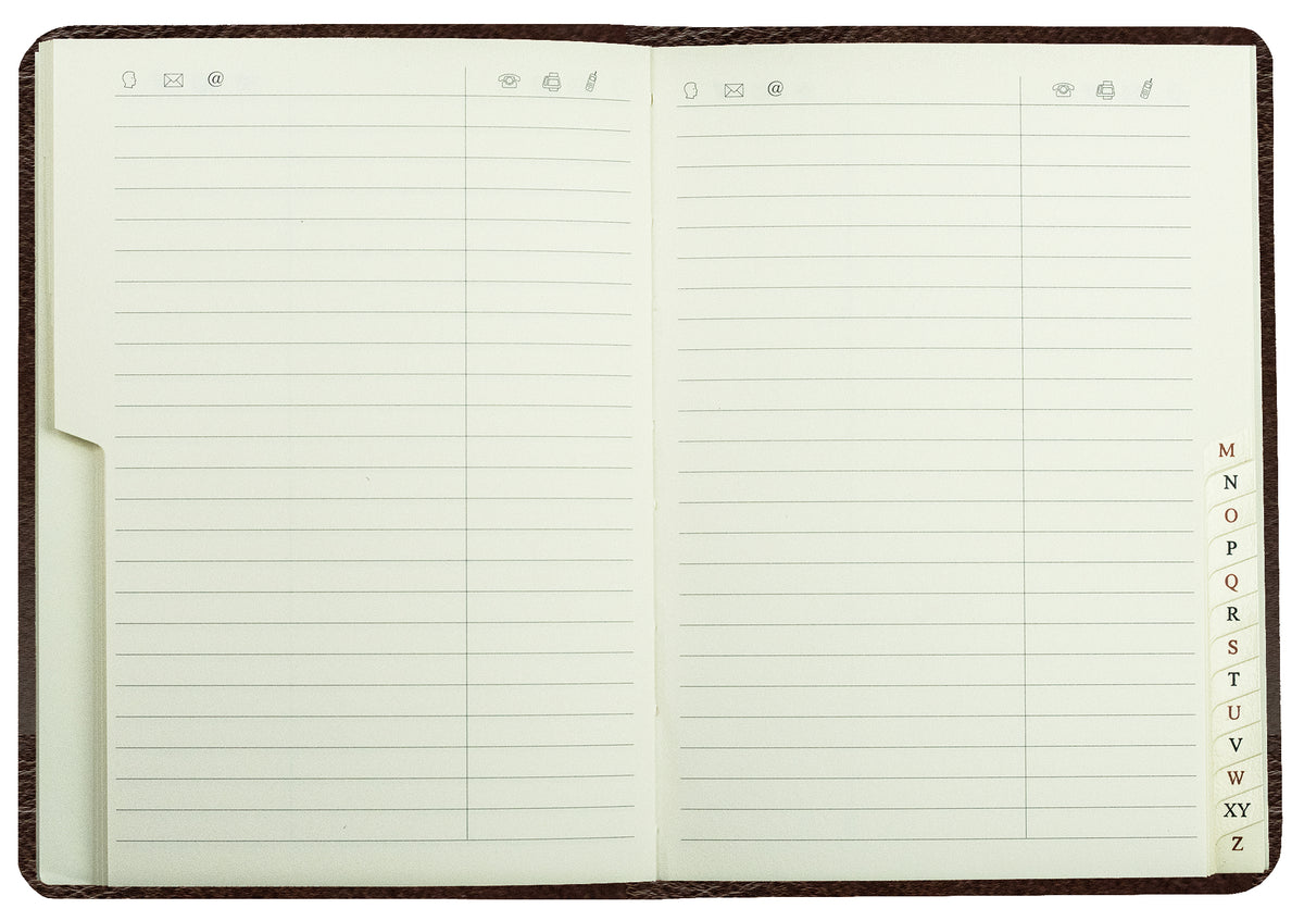 Adressbuch DIN A6+ (gebunden) | Echtleder | VINTAGE