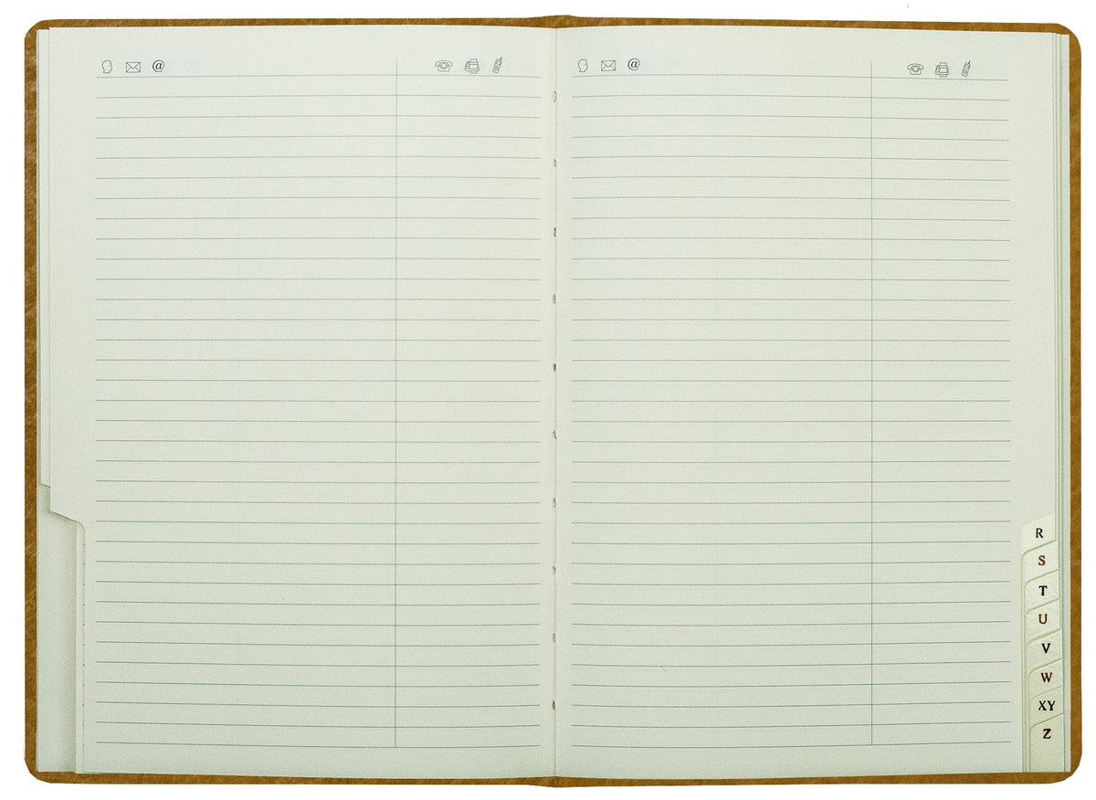 Adressbuch DIN A5 (gebunden) | Echtleder | VINTAGE