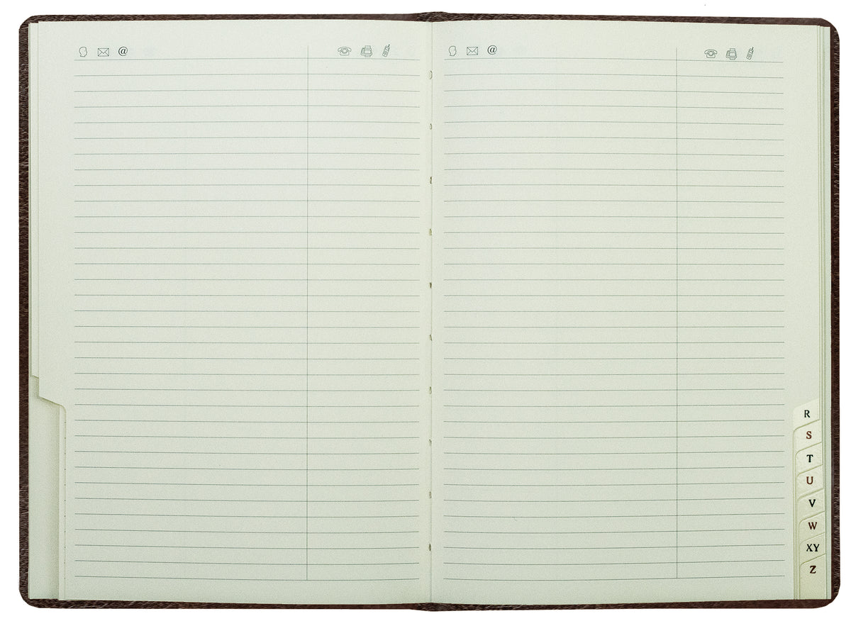 Adressbuch DIN A5 (gebunden) | Echtleder | VINTAGE