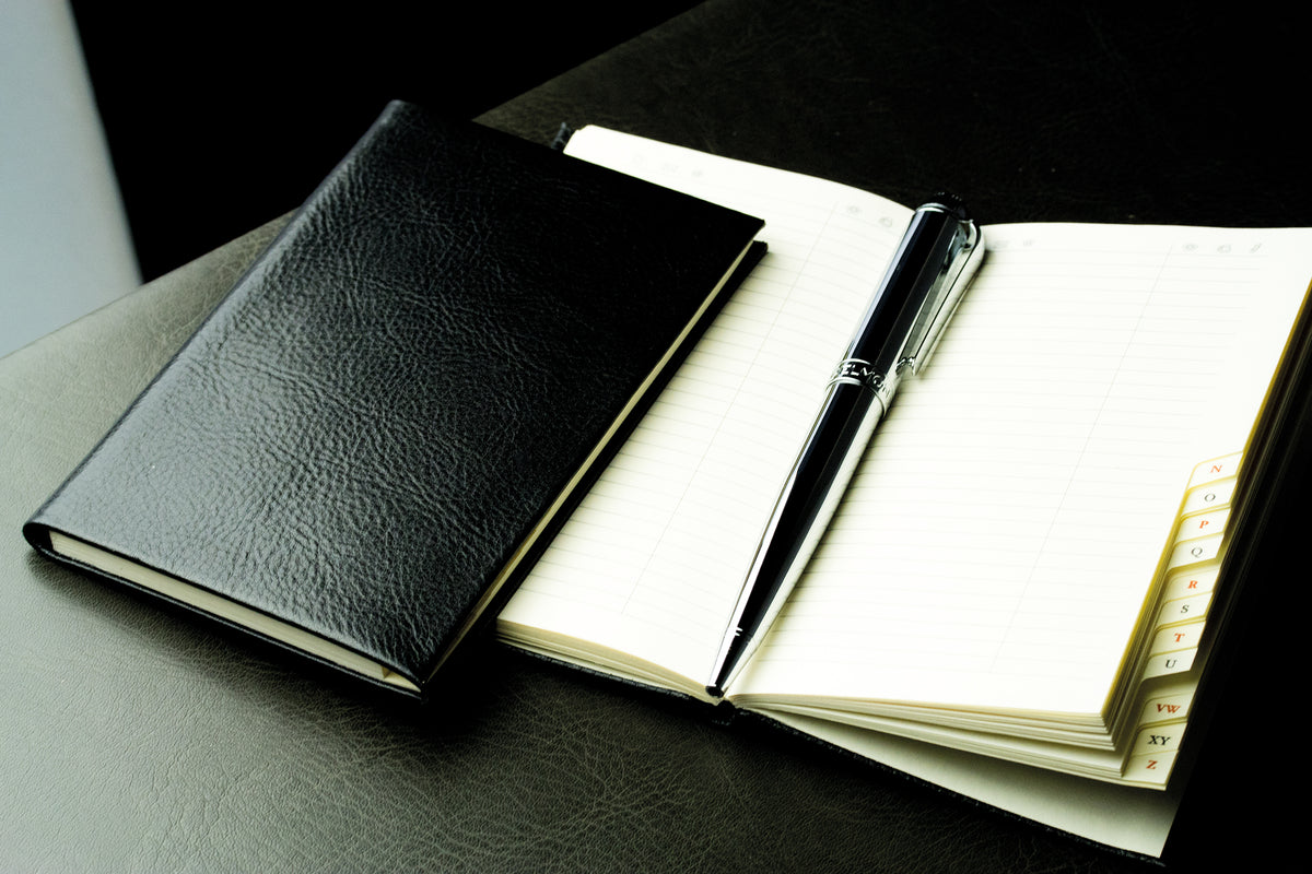 Adressbuch Pocket Format (gebunden) | Echtleder | VINTAGE