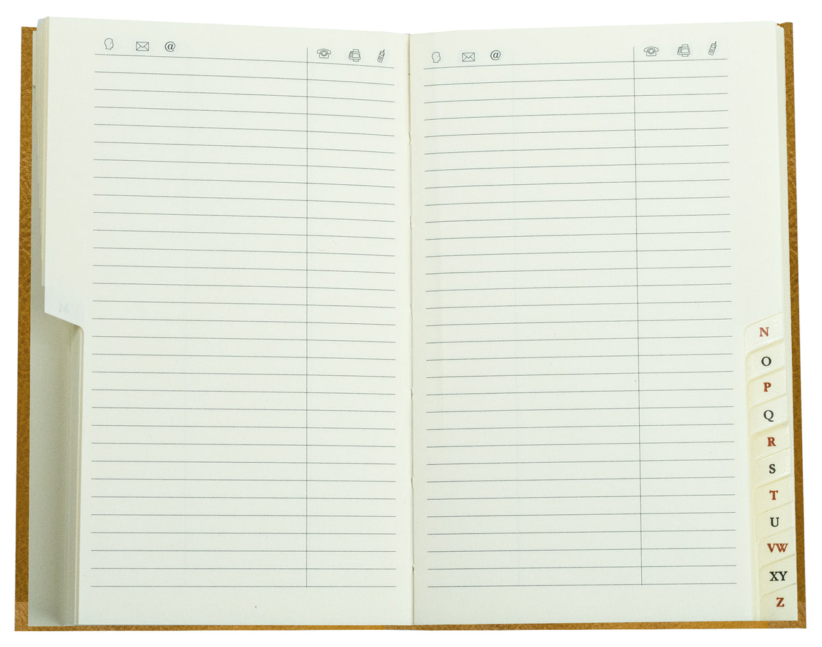 Adressbuch Pocket Format (gebunden) | Echtleder | VINTAGE