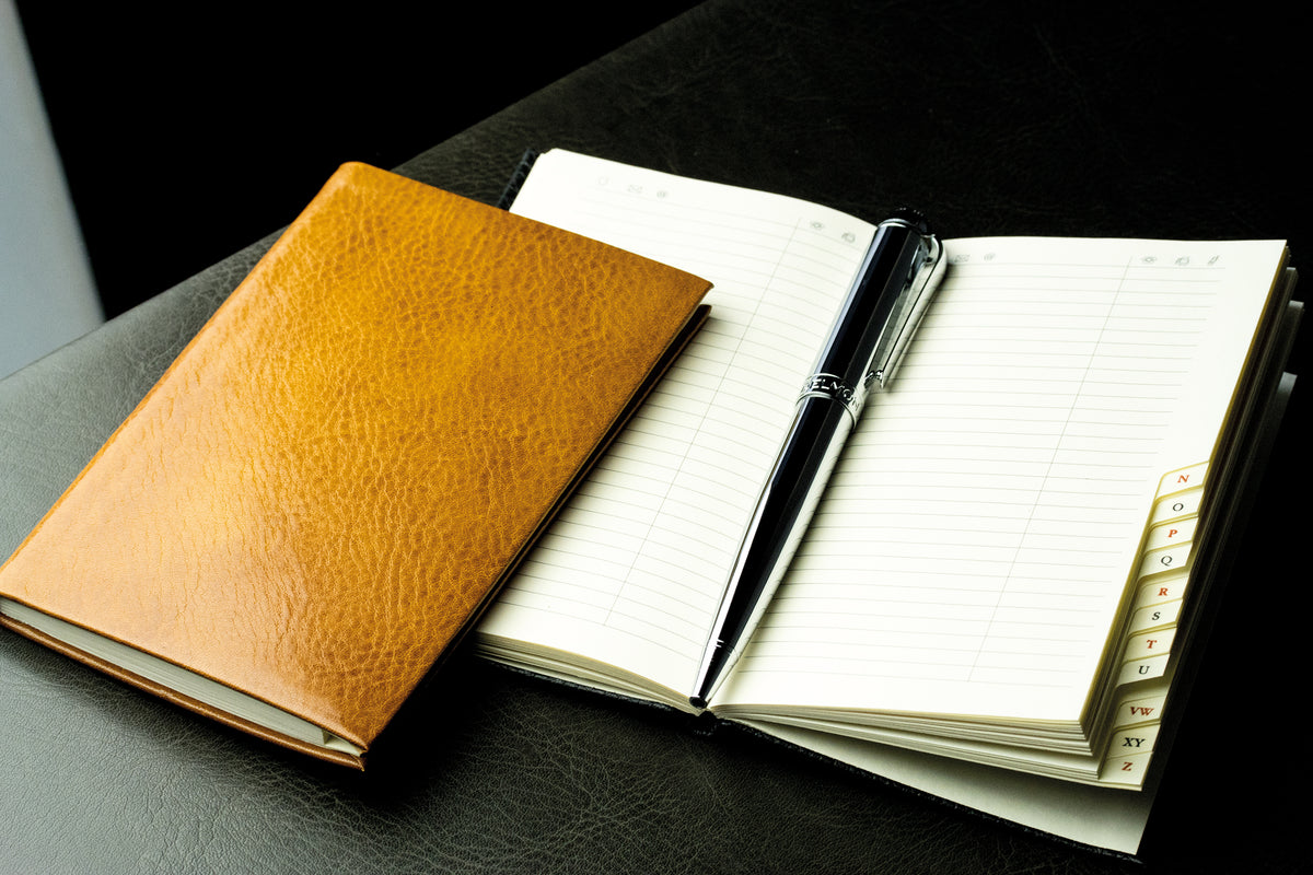 Adressbuch Pocket Format (gebunden) | Echtleder | VINTAGE
