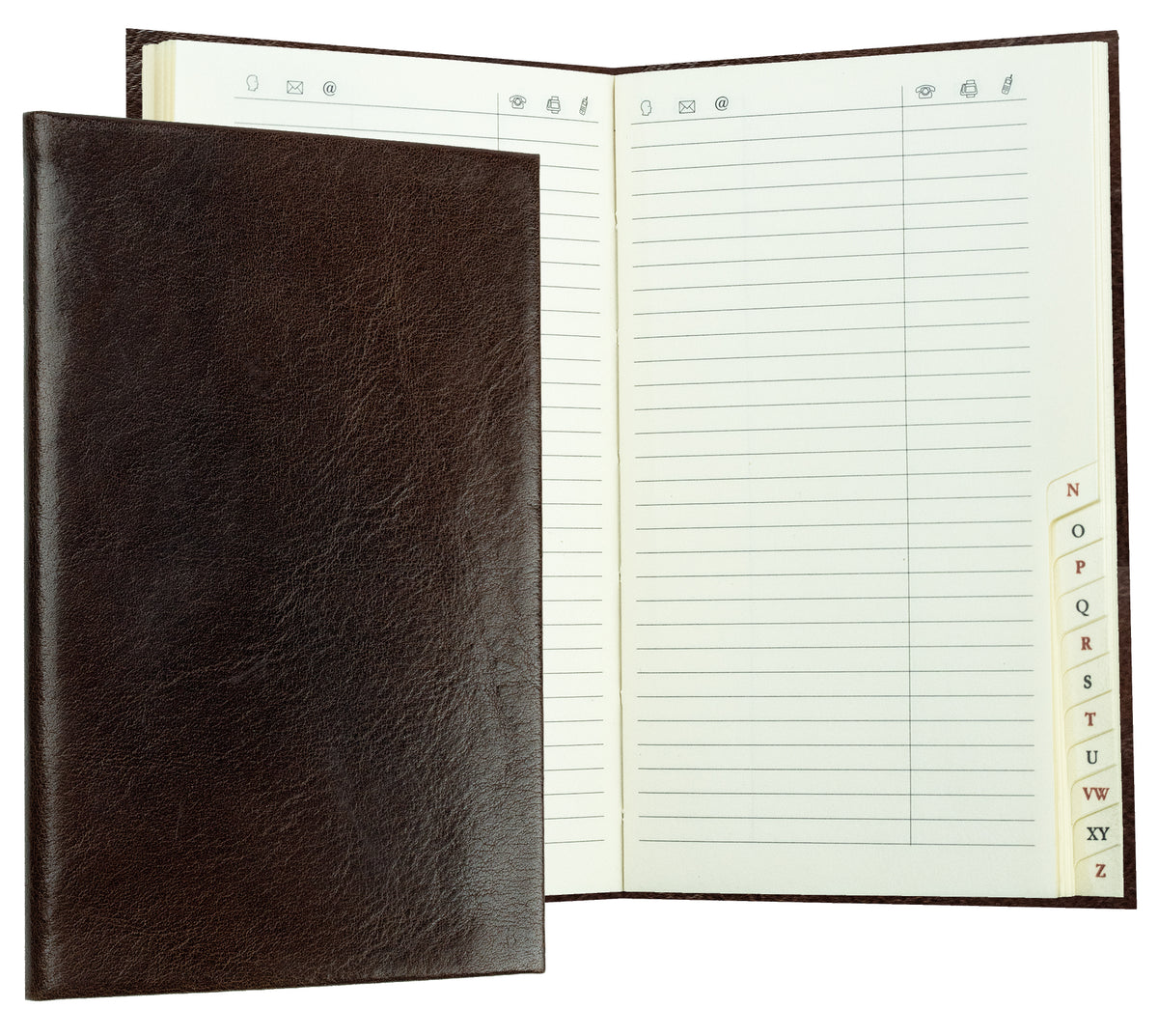 Adressbuch Pocket Format (gebunden) | Echtleder | VINTAGE