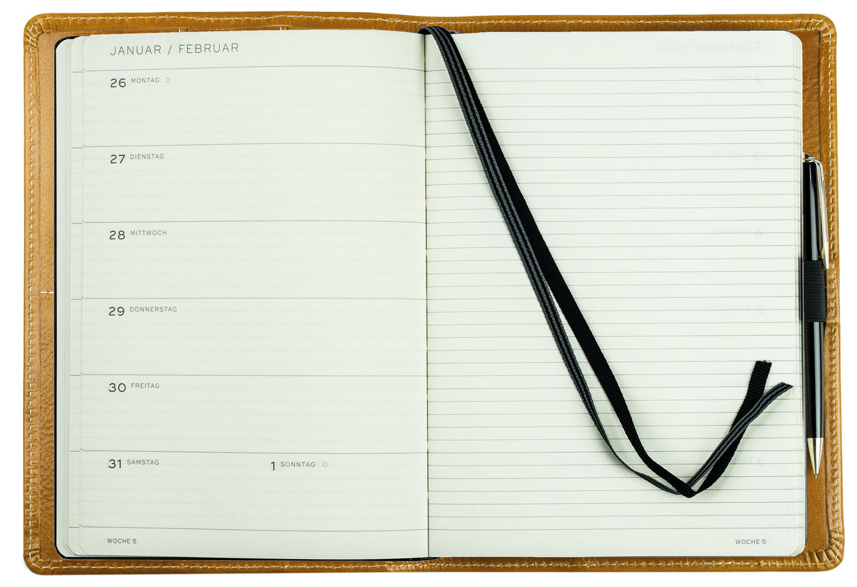 Buchkalender DIN A5 | Echtleder | VINTAGE