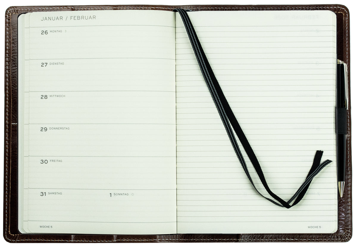 Buchkalender DIN A5 | Echtleder | VINTAGE