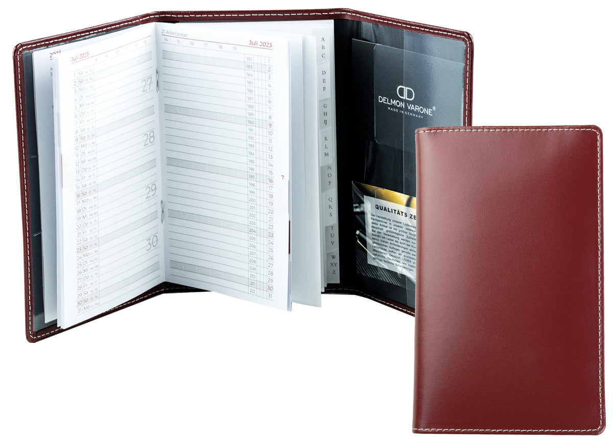Heftkalender Pocket Format 2027 | Echtleder | CAMBRIDGE