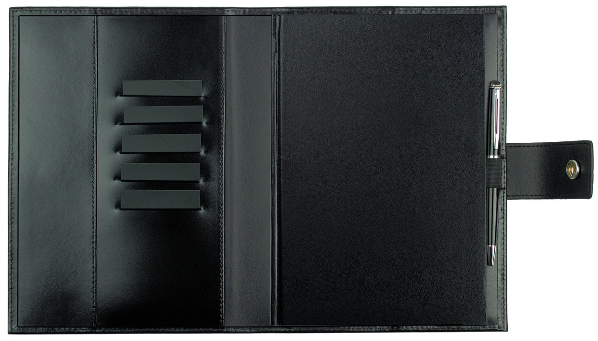Buchkalender DIN A5 mit Druckknopf | Echtleder | CAMBRIDGE