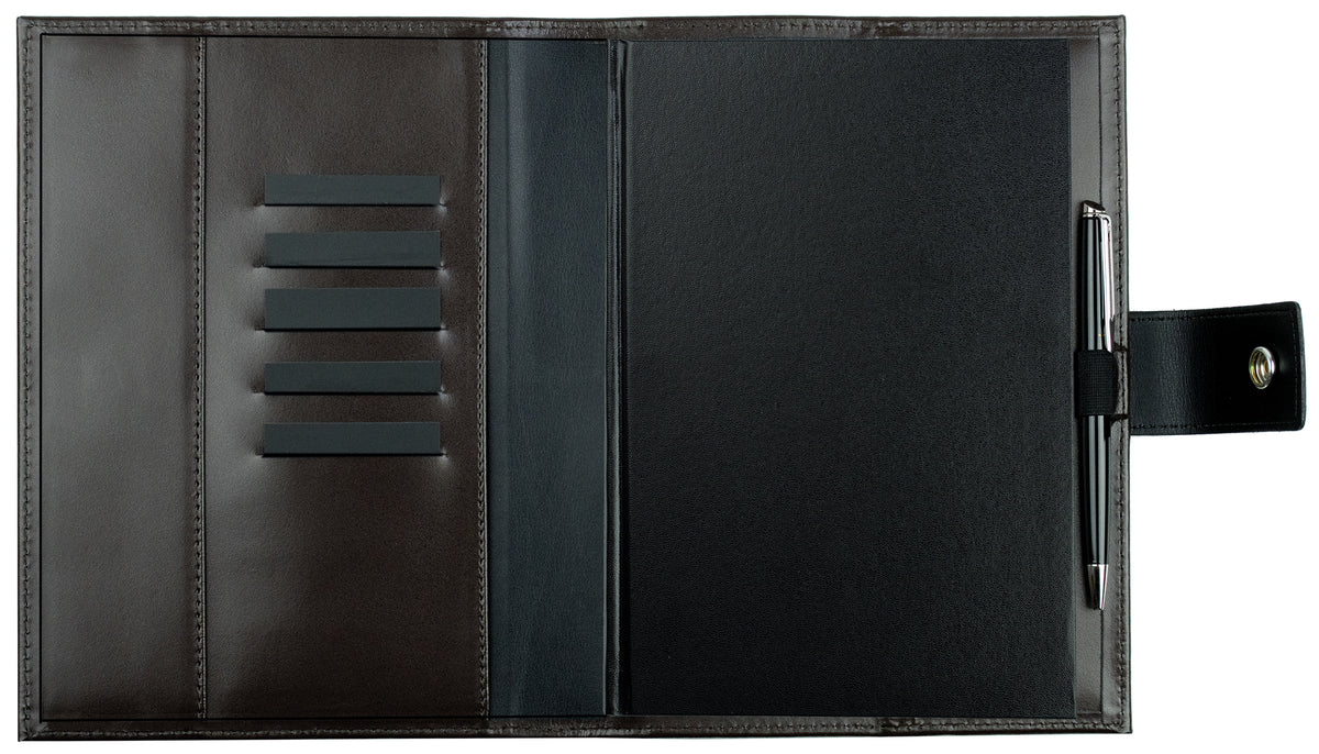 Buchkalender DIN A5 mit Druckknopf | Echtleder | CAMBRIDGE